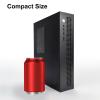 Zunate Mini ITX Computer Case - Black Steel Desktop Tower with Dual USB 3.0 Ports, AUX Audio, Full Steel Plate Heat Dissipation Tech, ITX Motherboard Compact Design for Enhanced Gaming PC Cooling view 4