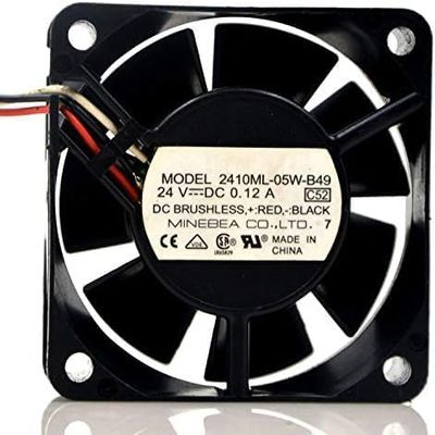 2410ML-05W-B49 DC 24V 0.12A 60X60X25MM 3-Wire Inverter Cooling Fan