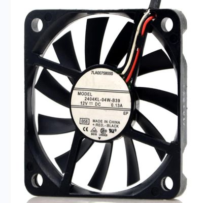 2404KL-04W-B39 DC 12V 0.13A 60X60X10MM 2-Wire Cooling Fan