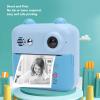 Instant Print Camera for Kids, 50MP 1080P HD Digital Video Camera, 16x Digital Zoom Digital Camera with 2.4 Inch HD Screen, Compact Instant Camera for Travel (Blue) view 2