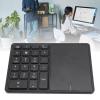 XUMIUZIY Numeric Keypad, 22 Keys Dual Modes Bluetooth4.2 Wire Less Number Pads with Touchpad, Slim External Numpad Keyboard for Laptop Desktop PC (Black) view 4