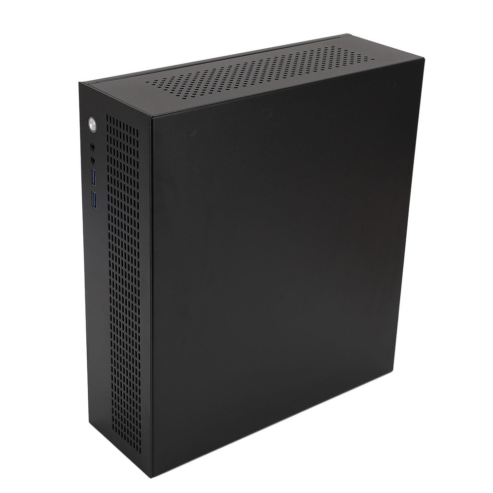 Zunate Portable Micro ATX Computer Case - Supports 245x245mm Motherboards, Slim Design with USB 3.0, AUX Port, Steel Plate for Efficient Cooling