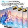 8K60Hz 4K120Hz Displayport KVM Switch 3 Monitors 2 Computers, USB 3.0 DP KVM Switch for 2 Computers Share 1 Set of Keyboard, Mouse, Printer and 3 Monitors, 4 Port USB 3.0 for Peripheral Sharing view 3
