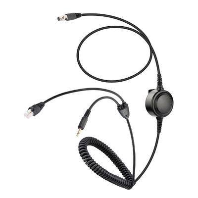 Arrowmax CABLE-AHDH01PTT-K30-8PIN 5-Pin PTT Headphone Cable for Kenwood RJ45 8-Pin TM-261A TM-271A TM-461A TM-471A TK-80 TK-90 TK-980 (Fit AHDH0032, AHDH0033D, AHDH0042, ASH0142 Series)