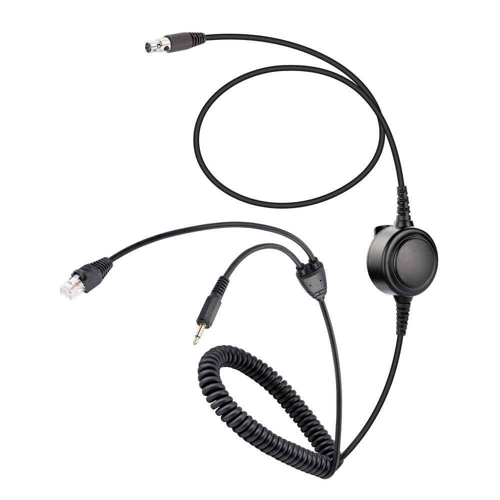 Arrowmax CABLE-AHDH01PTT-K30-8PIN 5-Pin PTT Headphone Cable for Kenwood RJ45 8-Pin TM-261A TM-271A TM-461A TM-471A TK-80 TK-90 TK-980 (Fit AHDH0032, AHDH0033D, AHDH0042, ASH0142 Series)