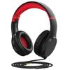 FosPower Kids Headphones with 3.5mm Laced Cables, Children & Teens Over The Ear Foldable Adjustable Headset w/Built-in Mic for Smartphones/PC/Tablet/Laptop/School (Max Volume 85dB) - Black/Red view 1