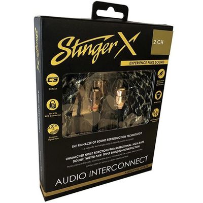 STINGER XI3217 2-Channel 17Ft X3 Series RCA Interconnect Cable