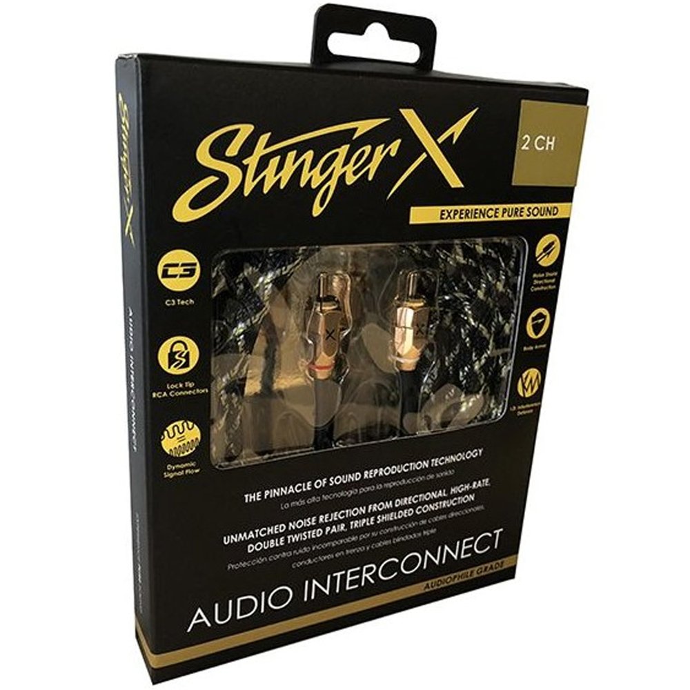 STINGER XI3217 2-Channel 17Ft X3 Series RCA Interconnect Cable
