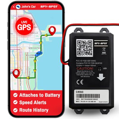 Spy Spot GB130MG GPS Tracker for Vehicles, 4G LTE Hardwired 12/24v Car Battery Installation, Waterproof Tracking Device for Fleets, Trucks, and Boats (Subscription Required)