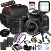 Canon EOS 2000D/Rebel T7 w/EF-S 18-55mm F/3.5-5.6 Zoom Lens, 64GB SD Card and More (DSLR Power Bundle) (Renewed) view 1