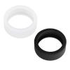 Dioche 2Pcs Smart Ring Silicone Cover Thin Lightweight Smart Ring Protector Elastic Protective Cover for Working Out Black and White (S) view 1