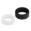 Dioche 2Pcs Smart Ring Silicone Cover Thin Lightweight Smart Ring Protector Elastic Protective Cover for Working Out Black and White (S) view 3
