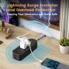 Outdoor Surge Protector Waterproof Power Strip Weatherproof 10 FT Extension Cord Power Strip, 3 AC Outlets, 1625W Overload Protection, for Camping, Home, Office, Garden, FCC UL Listed view 4