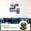 DAWASAPAT Universal Porjector Mount Foldable Wall Mount 1/4" Screw, Adjustable Tilt&Swivel Hanging Bracket Holder Wall Mount Hanger Rack Stand for Projector with Cable Ties view 2