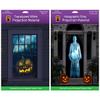 Reaper Brothers Rear Projection Screen Combo Kit Includes 48" x 72" White Translucent Screen Plus 5.5 ft x 9 ft Gray Holographic Screen for Virtual Halloween Window Videos view 1