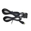 150cm Car Dash Flush Mount AUX USB Port Panel Extension Cable Adapter with Cover view 1