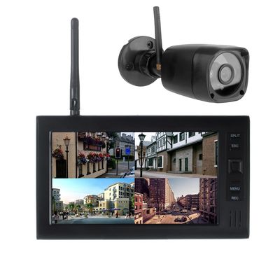 Andoer Wireless Security Camera DVR System with 720P Camera and 7 Inch LCD Monitor Manual/Loop Video Recording Photo Night Vision 30M Transmission Range for Home Office Warehouse Shopping Mall