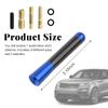 Sylvil Car Short Antenna, 3.15" Aluminum Radio Antennas Replacement, Carbon Fiber Antenna Kit with Screws, AM/FM Roof Mount Car Radio Reception Antennas Mast for Most Cars SUVs (Blue) view 2