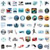 110PCS Diving Stickers Scuba Diving Decals for Water Bottles Laptop Luggage Phone, Eikecy Waterproof Vinyl Sticker for Teens Adults Outdoors Stickers view 3