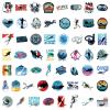 110PCS Diving Stickers Scuba Diving Decals for Water Bottles Laptop Luggage Phone, Eikecy Waterproof Vinyl Sticker for Teens Adults Outdoors Stickers view 4