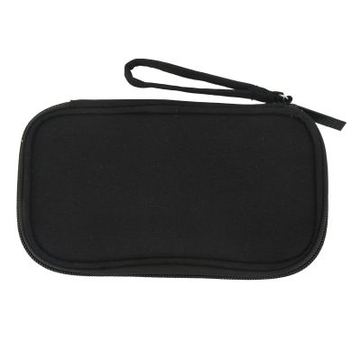 Electronic Organizer Travel Case, Cable Organizer Case Travel Digital Accessories Nylon Travel Organizer Pouch for Cellphones Power Bank Cables Earphones (Black)