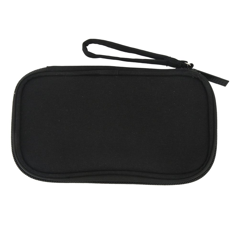 Electronic Organizer Travel Case, Cable Organizer Case Travel Digital Accessories Nylon Travel Organizer Pouch for Cellphones Power Bank Cables Earphones (Black)