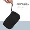 Electronic Organizer Travel Case, Cable Organizer Case Travel Digital Accessories Nylon Travel Organizer Pouch for Cellphones Power Bank Cables Earphones (Black) view 2