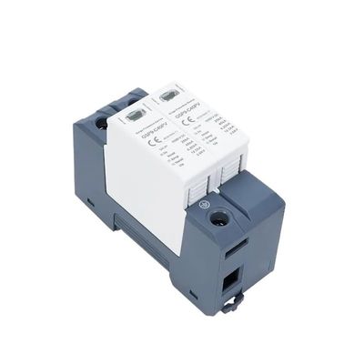 GSP9 Photovoltaic DC SPD 2P 600V 1000V 20KA~40KA Surge Protector Protective Device Lightning Protection Din Rail T1+T2 Circuit Breaker(2P 600VDC)