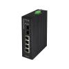 Industrial Din Rail Switch Gigabit Ethernet 2.5G uplink Gigabit SFP industrial PoE switch 4/6 ports 2.5G uplink POE industrial switch, 2/4*1000M POE RJ45 ports + 2*2.5G SFP(JT-IPS402C-42TS) view 1