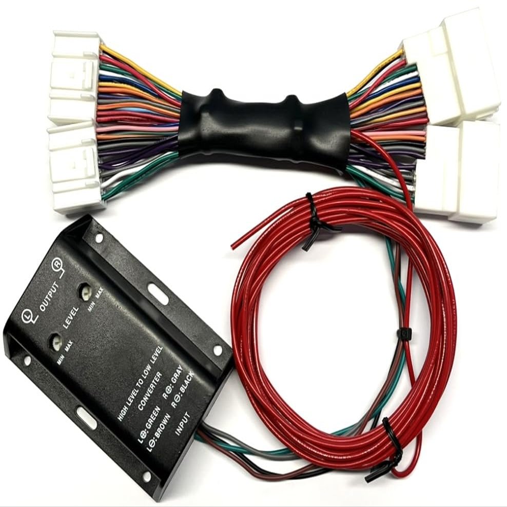 Add an Amp Bass Subwoofer Adapter to Factory Car Stereo -Made for Some Kia -No Factory External Amp: 2014-2016 Forte, 2011-2016 Optima, 2012-2017 Rio, 2014-2016 Sorento, 2012-2016 Soul +More