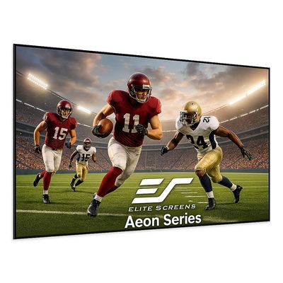 Elite Screens Aeon Series, 110-inch Projector Screen 16:9, 8K Ultra HD Home Theater Fixed Frame ISF Material Edge Free Borderless Projector Screen, CineWhite UHD-B Front Projection Screen, AR110WH2