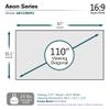 Elite Screens Aeon Series, 110-inch Projector Screen 16:9, 8K Ultra HD Home Theater Fixed Frame ISF Material Edge Free Borderless Projector Screen, CineWhite UHD-B Front Projection Screen, AR110WH2 view 3