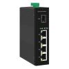 BAISULI Industrial Din Rail Switch Gigabit Ethernet 5/6 Port Industrial Gigabit Fiber Switch with SFP 10/100/1000Mbps Ethernet Switch 4GE+1(2) SFP -40 to 85C DIN-Rail IP40 6KV(JT-GYF3104-GF) view 1