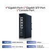BAISULI Industrial Din Rail Switch Gigabit Ethernet 6 Port Gigabit Industrial Managed Switch 1000Mbps DIN Rail Network Ethernet Switcher 2 Port 2.5G SFP L2(ZX600-SWG2042S) view 2