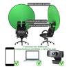 Zyyini 142cm Round Green Screen Backdrop, Portable, for Video Chats, Video Conference, General Use view 2