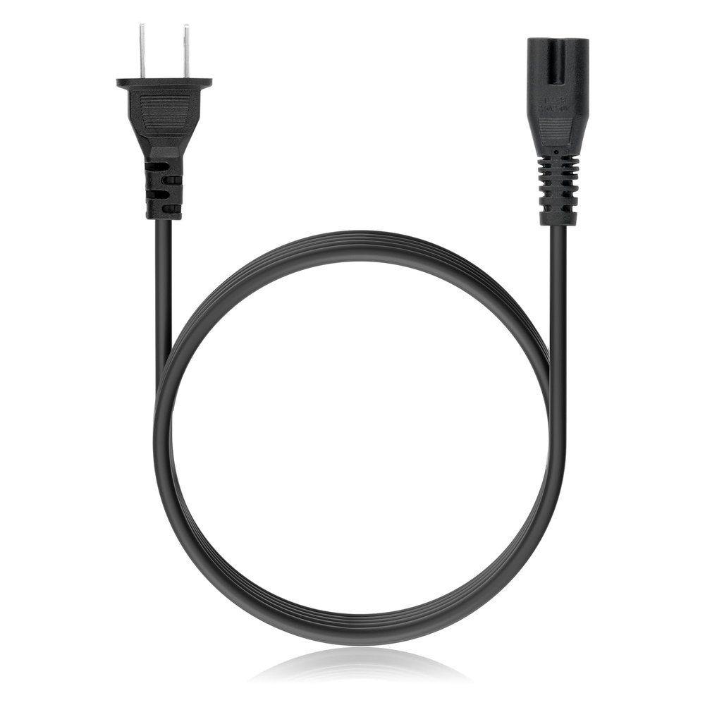 10ft Power Cord, 2 Prong AC Power Cable Compatible with JBL PartyBox 100 110 200 300 310 710 1000 on-The-Go Speaker JBL Bar 2.1 3.1 5.1 9.1 Soundbar 2 Slot Charger Cable Replacement