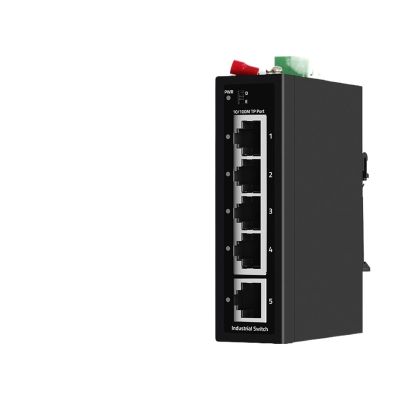 BAISULI Industrial Din Rail Switch Gigabit Ethernet Industrial Gigabit POE Switch 5/6 Port 100/1000Base-T DIN IP30 Network Ethernet Switch Max BT90W(ZX500-AFG-411S)