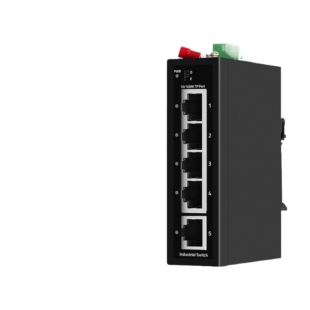 BAISULI Industrial Din Rail Switch Gigabit Ethernet Industrial Gigabit POE Switch 5/6 Port 100/1000Base-T DIN IP30 Network Ethernet Switch Max BT90W(ZX500-AFG-411S)