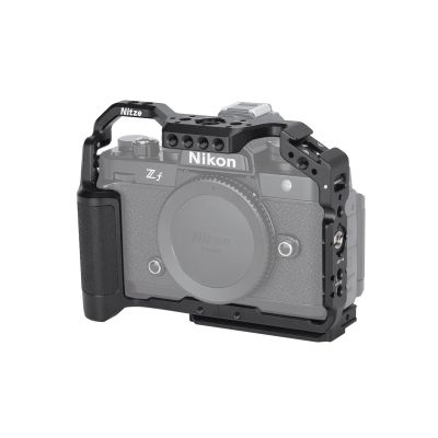 Nitze Zf Cage for Nikon Z f Camera with Built-in Hand Grip, NATO Rail, Cold Shoe and Arca Swiss Quick Release Plate, Compatible with Tripods and Gimbals - T-N03A
