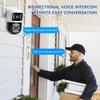 Andoer 2MP+2MP Wireless Monitor Camera Triple Lens 5X Zoom Wall Mount Smart WiFi Camera Waterproof Full Color Night Vision 2-Way Audio Humanoid Detection Push PTZ Rotatable Wireless Security Camera view 2
