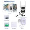 Andoer 2MP+2MP Wireless Monitor Camera Triple Lens 5X Zoom Wall Mount Smart WiFi Camera Waterproof Full Color Night Vision 2-Way Audio Humanoid Detection Push PTZ Rotatable Wireless Security Camera view 3