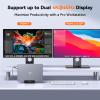 TobenONE 18-in-2 MacBook Docking Station Dual Monitor 4K@60Hz, 150 Power Adapter, 20W Charging, USB C Docking Station with 2 HDMI&DP, 7 USB, 2.5Gbps Ethernet, 2 Audio, Dock Stand for MacBook Pro view 3