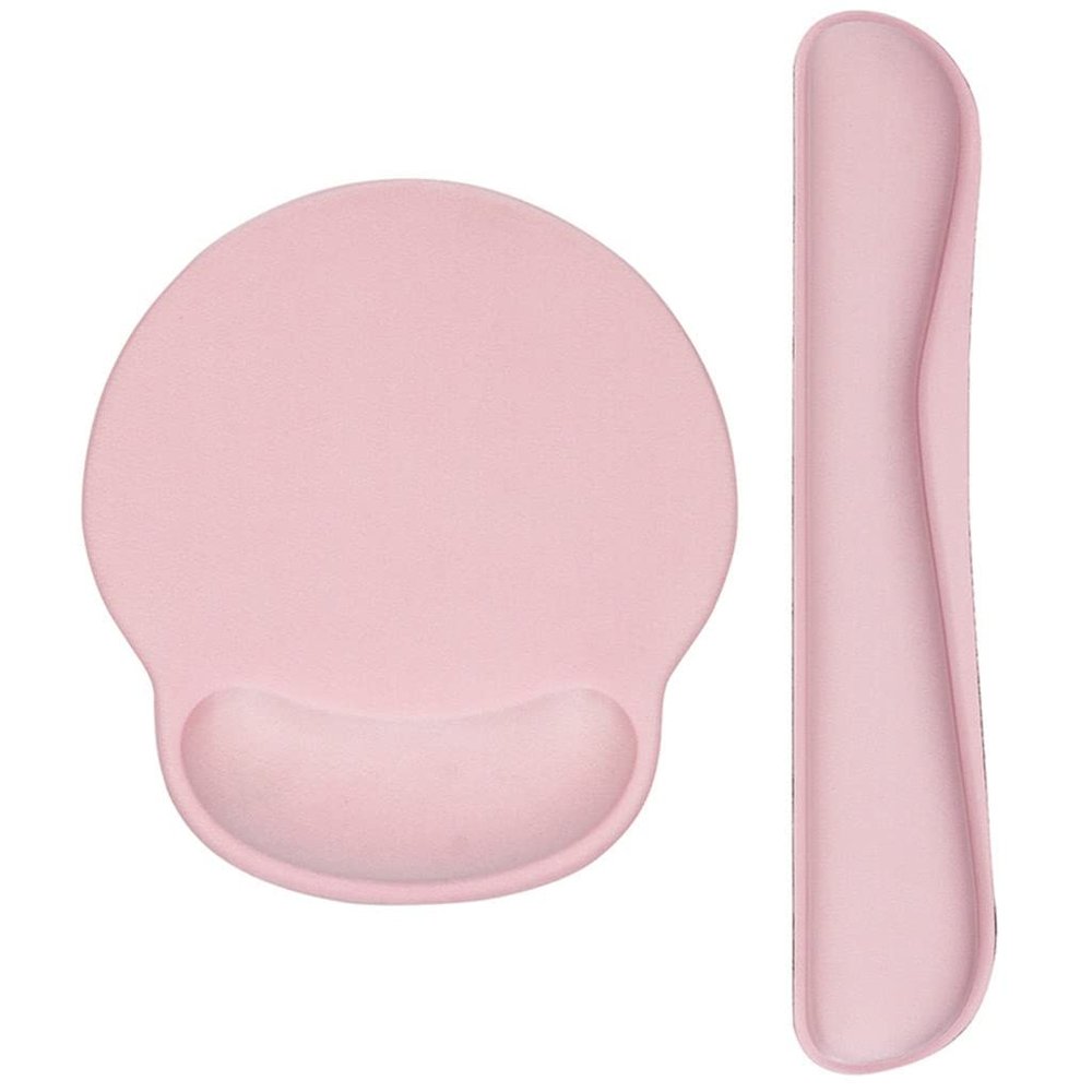 LLLSSS Ergonomics Memory Foam Mouse Pad with Wrist Rest Hand Wrist Mouse Pad Rubber Base(D)