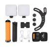 Handheld Mini Fill Lamp, Adjustable Brightness Video Light with Cell Phone Holder, 5600K 840Lx for Beauty Food Macro Product Photography view 1
