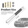 Sylvil Car Short Antenna, 4.72" Aluminum Radio Antennas Replacement, Carbon Fiber Antenna Kit with Screws, AM/FM Roof Mount Car Radio Reception Antennas Mast for Most Cars SUVs (Silver) view 2