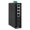 BAISULI Industrial Din Rail Switch Gigabit Ethernet Industrial PoE Managed Switch 4/8 Port 10/100/1000Mbps + 2 Port Gigabit SFP DIN-Rail IP40 Standard IEEE802.3af/at(JT-GYP3208S-GFM) view 1