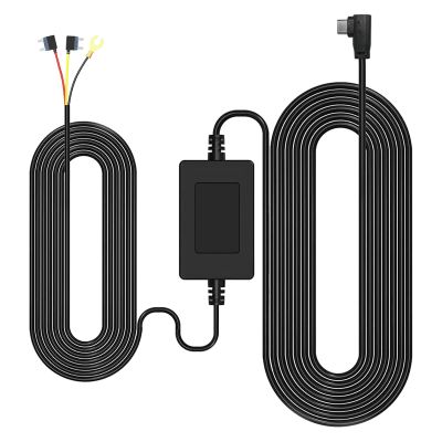 JOMISE Hardwire Kit for Mirror Dash Cam G814, 21.3ft Type C Port Hard Wire Kit for Mirror Camera,Converts 12V-24V to 5V/2.5A Low Voltage Protection