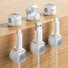 6 Pack Magnetic Cable Clips  Cord Organizer & Holder, Toocki Adhesive Cable Management, Wire Holder for USB Charging Cables, Ideal for Home, Office, Car, Desk, and Nightstand-White view 1