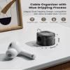 6 Pack Magnetic Cable Clips  Cord Organizer & Holder, Toocki Adhesive Cable Management, Wire Holder for USB Charging Cables, Ideal for Home, Office, Car, Desk, and Nightstand-Black view 3