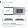 SunKol 17" Industrial Embedded Panel PC, IP65 Fanless Touch All in One Computer, Windows 10 Pro, Auto Power-on, 2xLAN,HDMI,6xUSB,2xRS485,4xRS232 (I7-7500U, 8GB RAM 512GB SSD) view 2